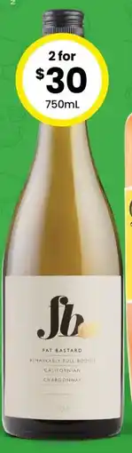 The Bottle O Fat Bastard Californian Chardonnay offer