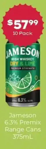 Thirsty Camel Jameson Irish Whiskey Dry & Lime offer
