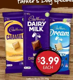 Spudshed Cadbury Blocks offer
