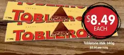 Spudshed Toblerone Milk offer