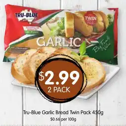 Spudshed Tru-Blue Garlic Bread Twin Pack offer