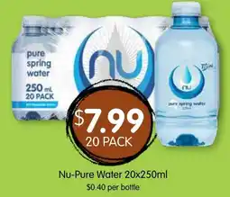 Spudshed Nu-Pure Water offer
