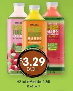 Spudshed H2 Juice Varieties offer