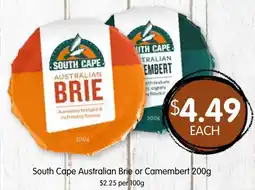 Spudshed South Cape Australian Brie offer