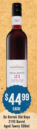 Spudshed De Bortoli Old Boys 21YO Barrel Aged Tawny offer