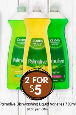 Spudshed Palmolive Dishwashing Liquid Varieties offer