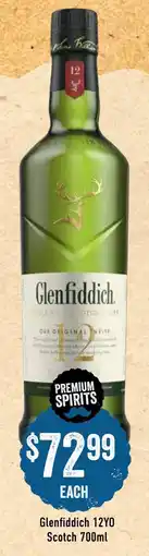 Spudshed Glenfiddich 12YO Scotch offer