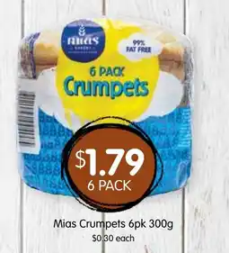 Spudshed Mias Crumpets offer