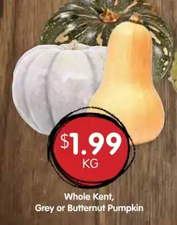 Spudshed Whole Kent, Grey or Butternut Pumpkin offer