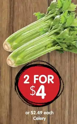Spudshed Celery offer