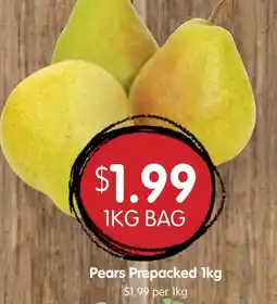 Spudshed Pears Prepacked offer