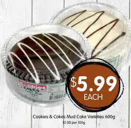 Spudshed Cookies & Cakes Mud Cake Varieties offer