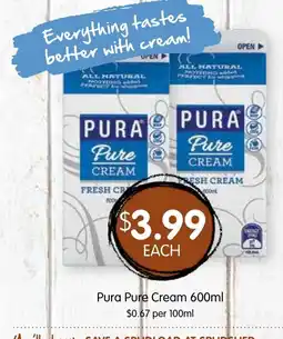 Spudshed Pura Pure Cream offer