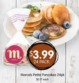 Spudshed Marcel's Petite Pancakes offer