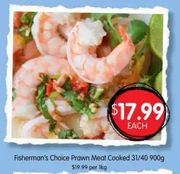 Spudshed Fisherman's Choice Prawn Meat Cooked 31/40 offer