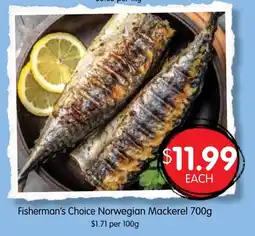 Spudshed Fisherman's Choice Norwegian Mackerel offer