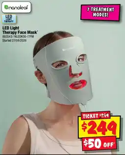 JB Hi-Fi nanoleaf LED Light Therapy Face Mask offer