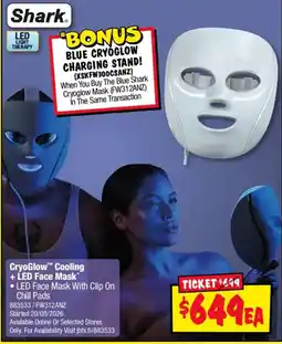 JB Hi-Fi Shark CryoGlow Cooling + LED Face Mask offer