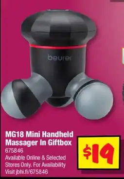 JB Hi-Fi beurer MG18 Mini Handheld Massager In Giftbox offer