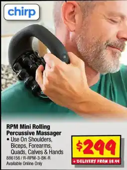 JB Hi-Fi chirp RPM Mini Rolling Percussive Massager offer