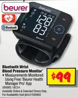 JB Hi-Fi Beurer Bluetooth Wrist Blood Pressure Monitor offer