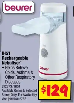 JB Hi-Fi beurer Rechargeable Nebuliser offer