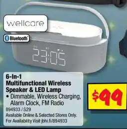 JB Hi-Fi Wellcare 6in1 Multifunctional Wireless Speaker & LED Lamp offer