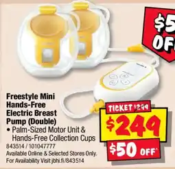 JB Hi-Fi Freestyle Mini Hands-Free Electric Breast Pump (Double) offer