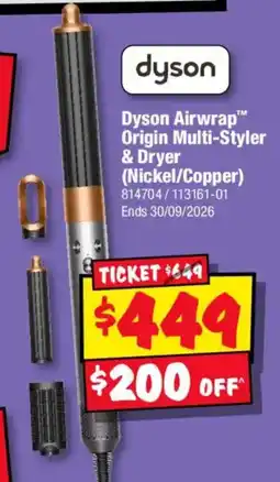 JB Hi-Fi Dyson Airwrap Origin Multi-Styler & Dryer offer
