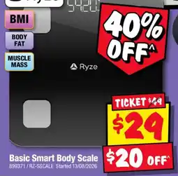 JB Hi-Fi Basic Smart Body Scale Ryze offer