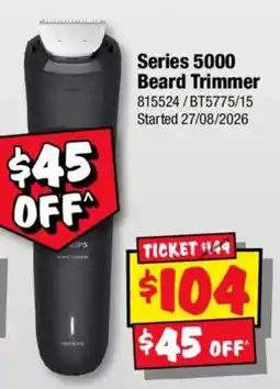 JB Hi-Fi Philips Series 5000 Beard Trimmer offer