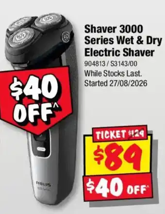 Shaver 3000 Series Wet & Dry Electric Shaver