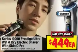 JB Hi-Fi Philips Series 19000 Prestige Ultra Wet & Dry Electric Shaver With SkinlQ Pro offer