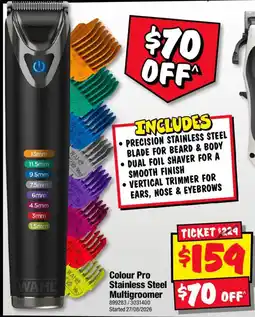 JB Hi-Fi Colour Pro Stainless Steel Multigroomer offer