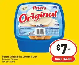 IGA Peters Original Ice Cream offer