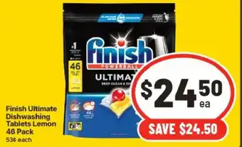 Finish Ultimate Dishwashing Tablets Lemon