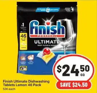 Finish Ultimate Dishwashing Tablets Lemon
