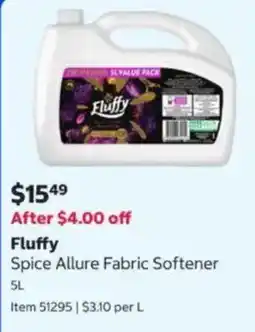 Costco Fluffy Spice Allure Fabric Softener offer