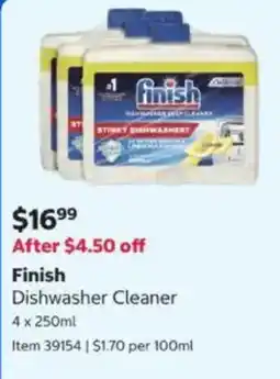 Costco Finish Dishwasher Cleaner offer