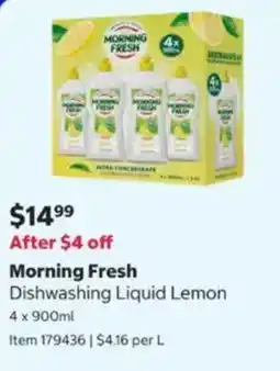 Costco Morning Fresh Dishwashing Liquid Lemon offer