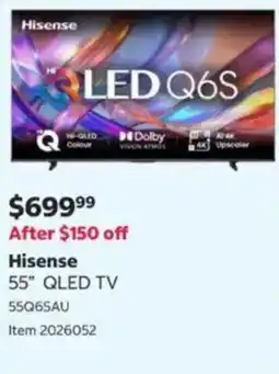 Costco Hisense 55" QLED TV offer