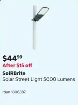 Costco SolRBrite Solar Street Light 5000 Lumens offer
