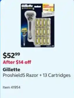Costco Gillette Proshield5 Razor offer