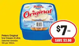 IGA Peters Original Ice Cream offer