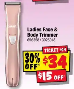 JB Hi-Fi Wahl Ladies Face & Body Trimmer offer