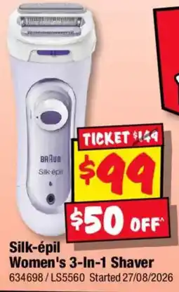 JB Hi-Fi Braun Silk-epil Women's 3-In-1 Shaver offer