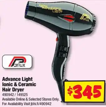 Parlux Advance Light Ionic & Ceramic Hair Dryer