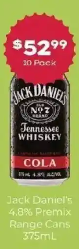 Thirsty Camel Jack Daniel's Tennessee Whiskey Cola offer