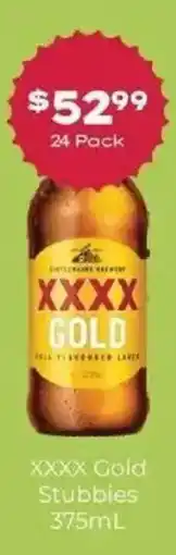 Thirsty Camel XXXX Gold Stubbies offer