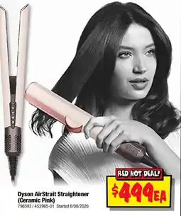 JB Hi-Fi Dyson AirStrait Straightener (Ceramic Pink) offer